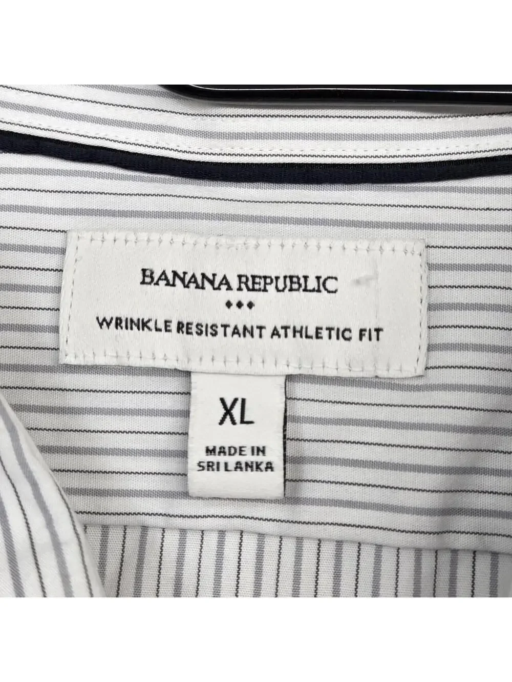 Banana Republic Men's Black and Grey Shirt